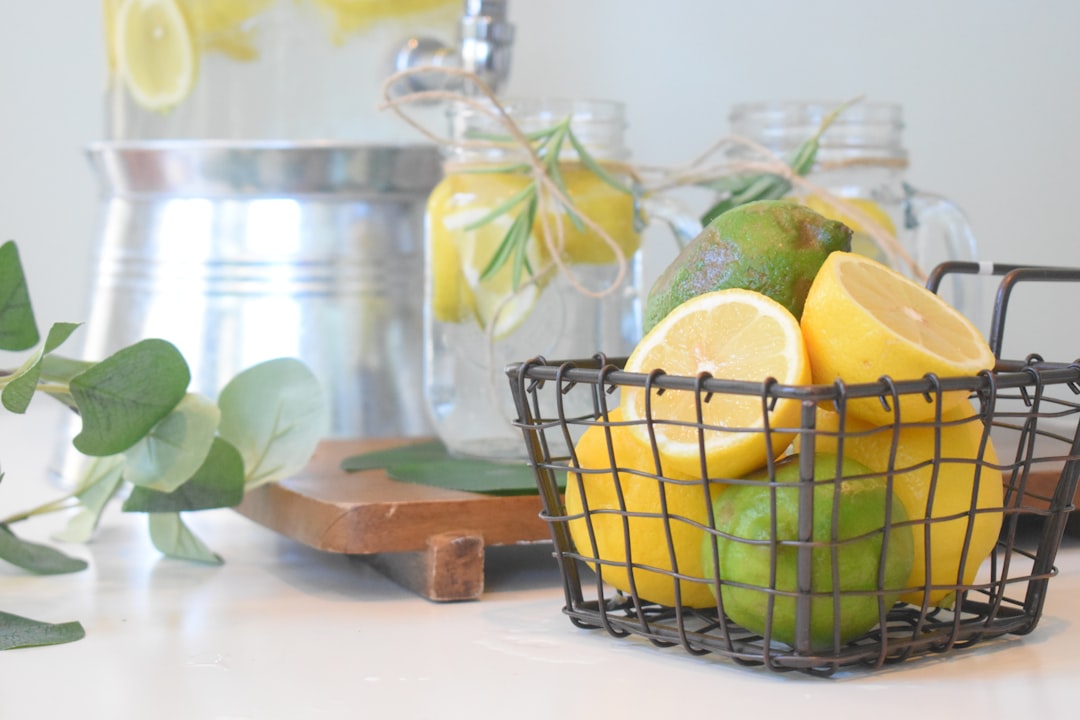 Photo Lemon and vinegar
