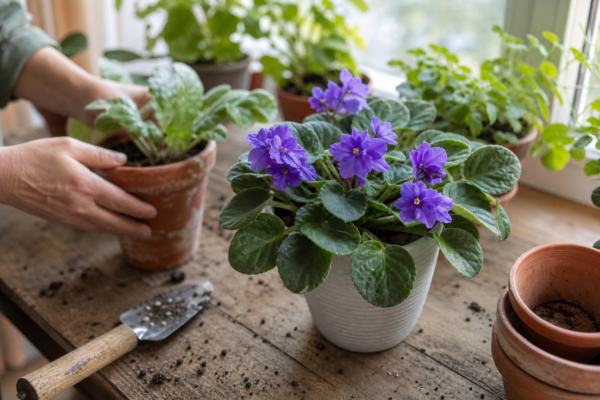 Violeta africană (Saintpaulia ionantha) – sfaturi de plantare și îngrijire