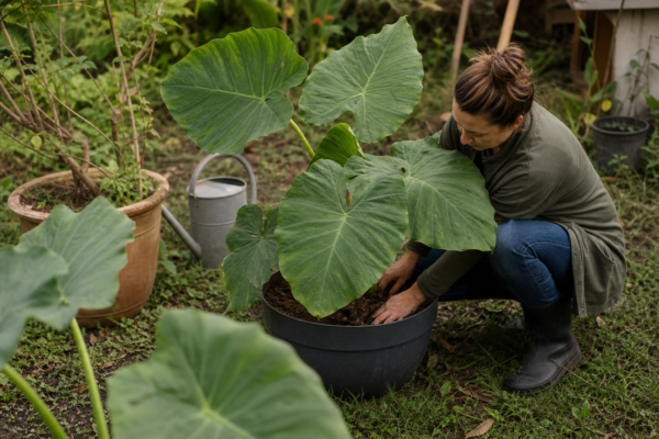 Colocasia (Colocasia esculenta) – plantare și îngrijire pas cu pas