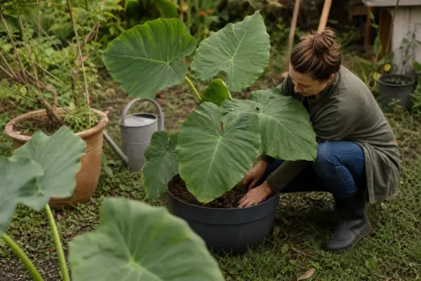 Colocasia (Colocasia esculenta) – plantare și îngrijire pas cu pas