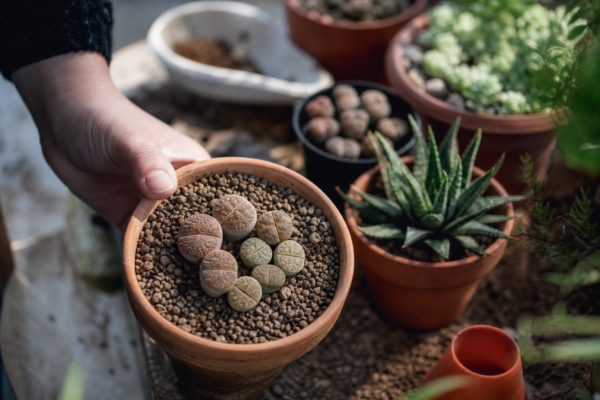 Lithops (Lithops pseudotruncatella): cum se plantează și cum se îngrijește corect