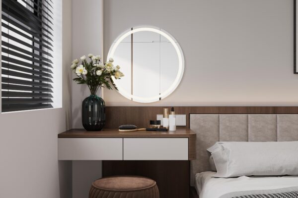 Măsuță de machiaj cu oglindă luminată pentru dormitor mic – ce modele merită analizate