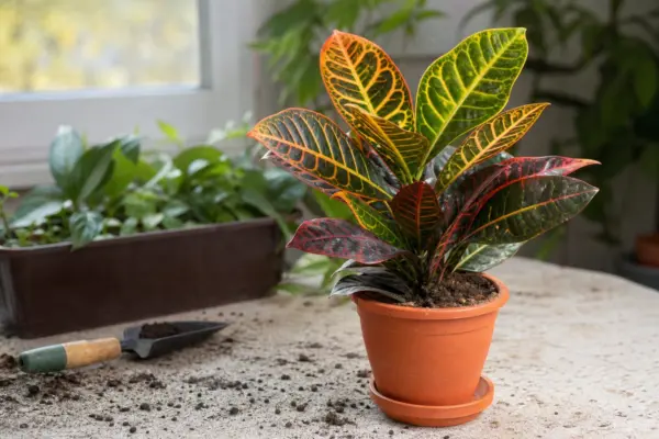Crotonul (Codiaeum variegatum) – ghid pas cu pas de plantare și întreținere