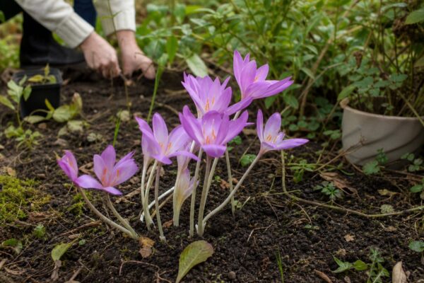 Brândușa de toamnă (Colchicum autumnale) – ghid complet de cultivare și îngrijire