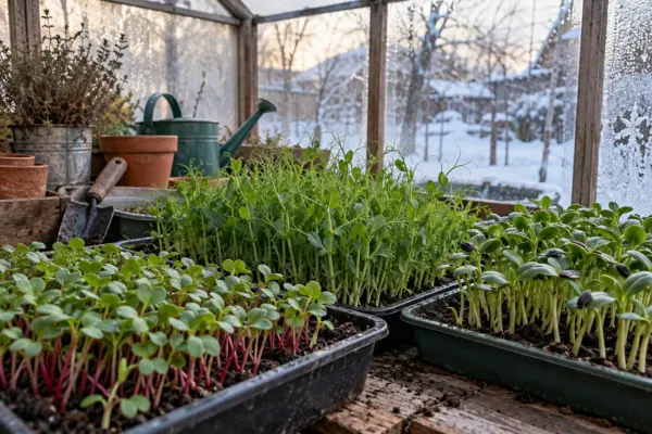 Microplante într-o seră mică: ce condiții sunt necesare în lunile reci