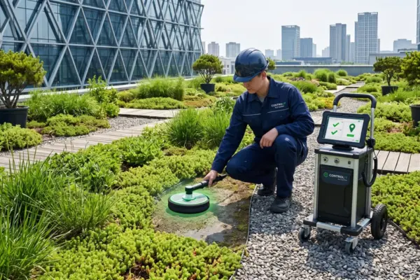 Cum se testează un acoperiș verde deja instalat, fără să demontăm substratul vegetal